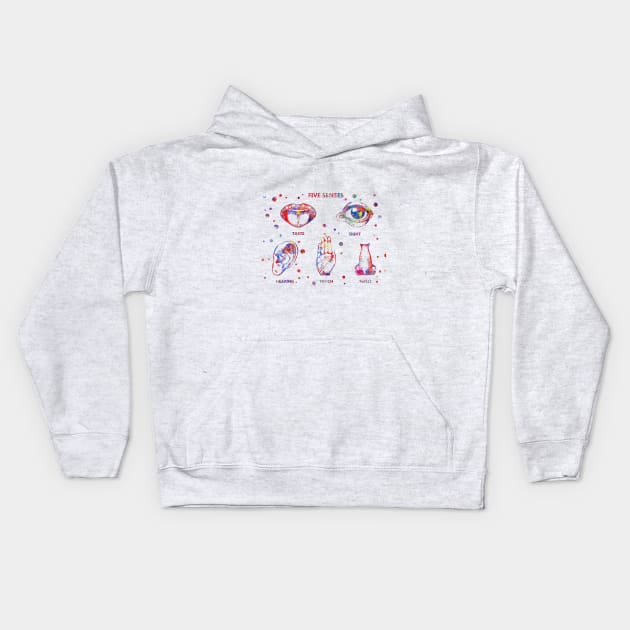 Five senses Kids Hoodie by RosaliArt